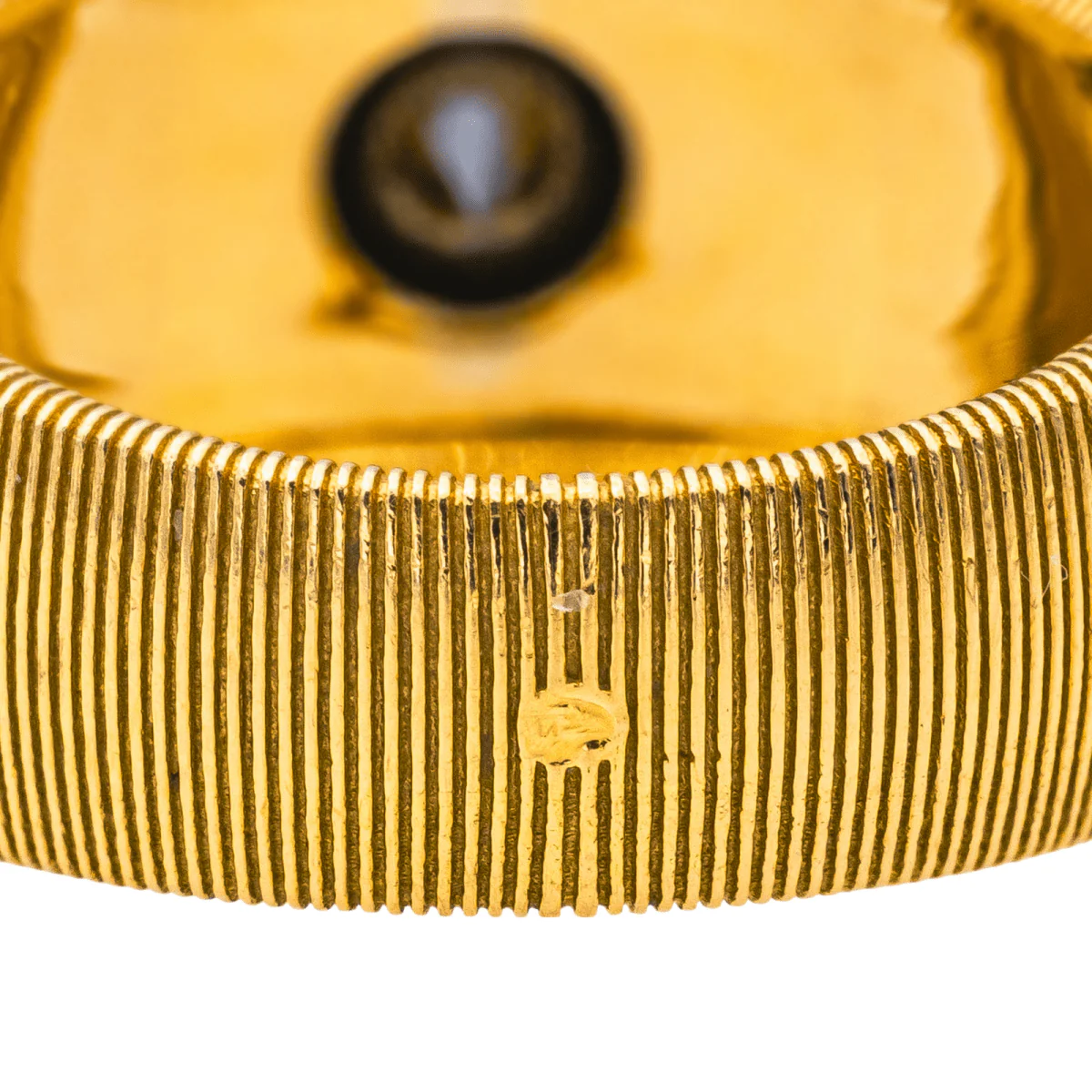 Bague Jonc MAUBOUSSIN "Un été en Toscane" en or jaune, or blanc et diamants - Image 8