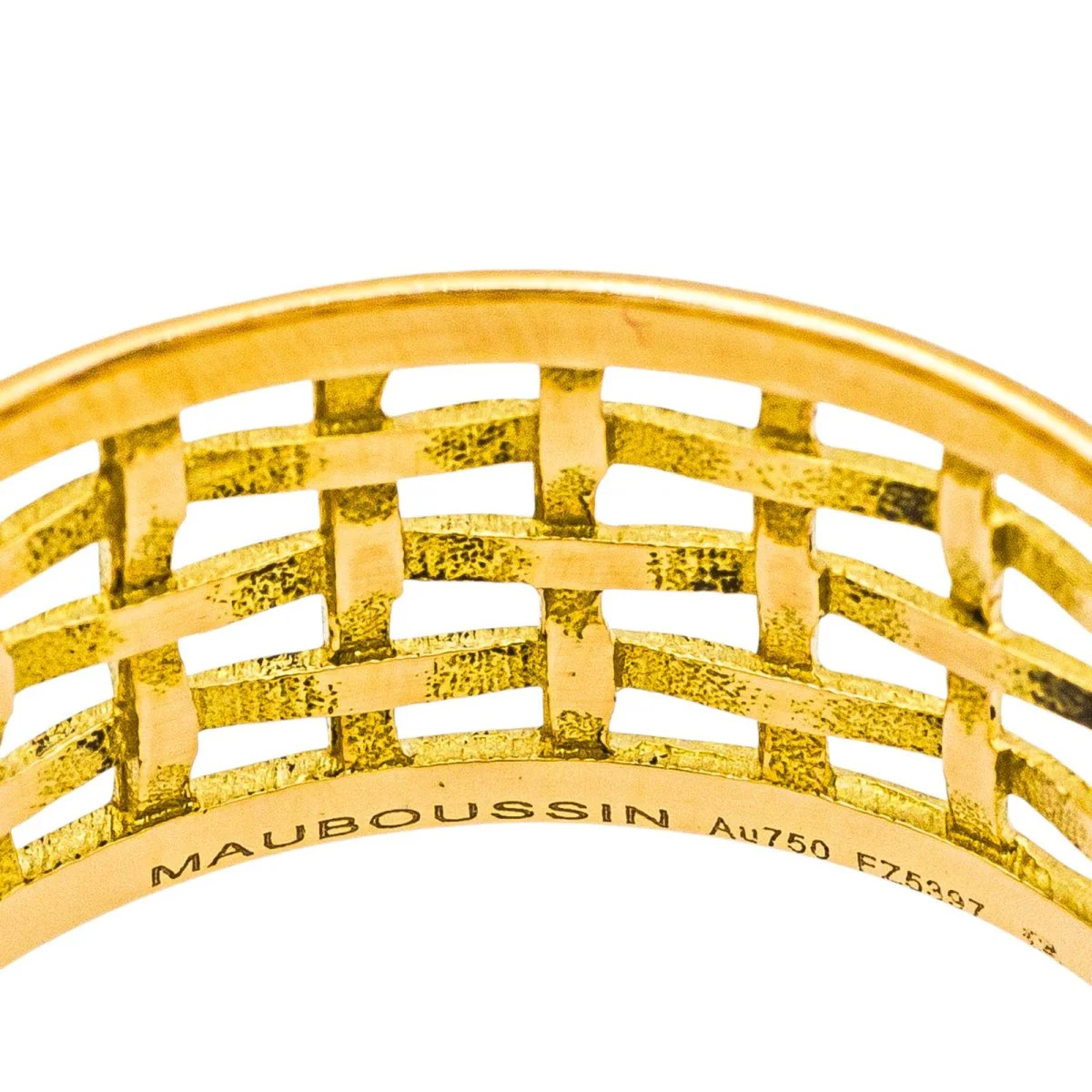 Bague Bandeau MAUBOUSSIN "Une Galerie Rue de Seine" en or jaune - Image 4