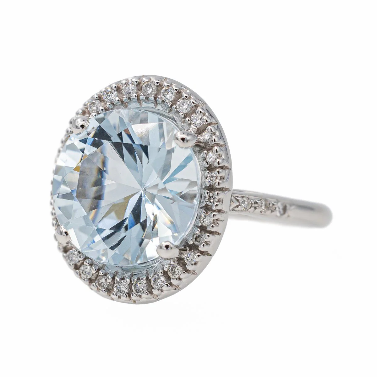 Bague MAUBOUSSIN "Vraiment toi" en or blanc, aigue marine et diamants - Image 3