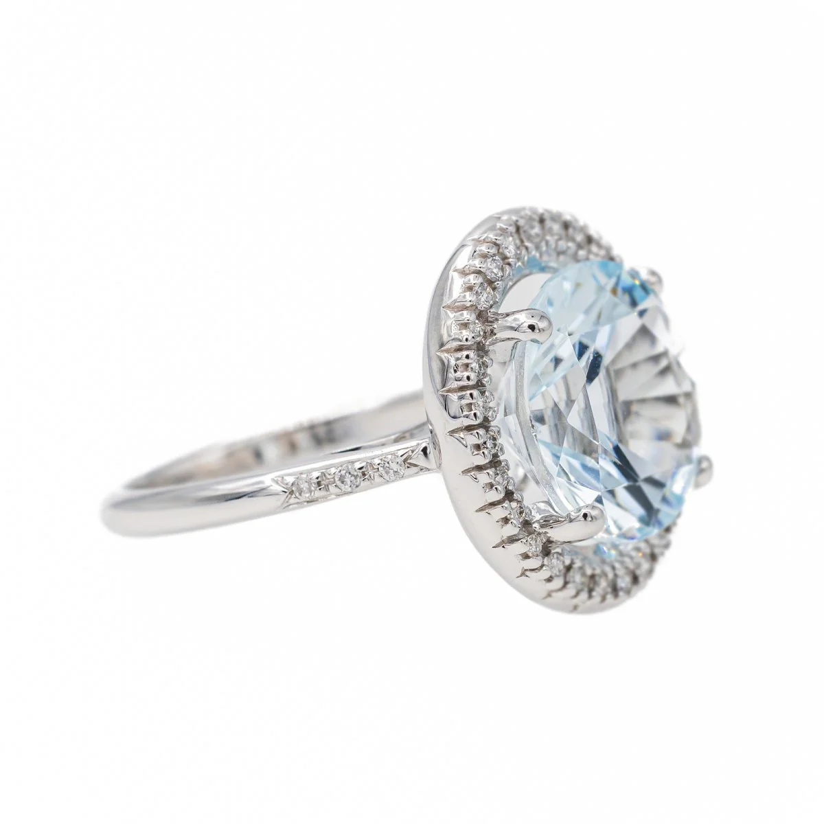 Bague MAUBOUSSIN "Vraiment toi" en or blanc, aigue marine et diamants - Image 5
