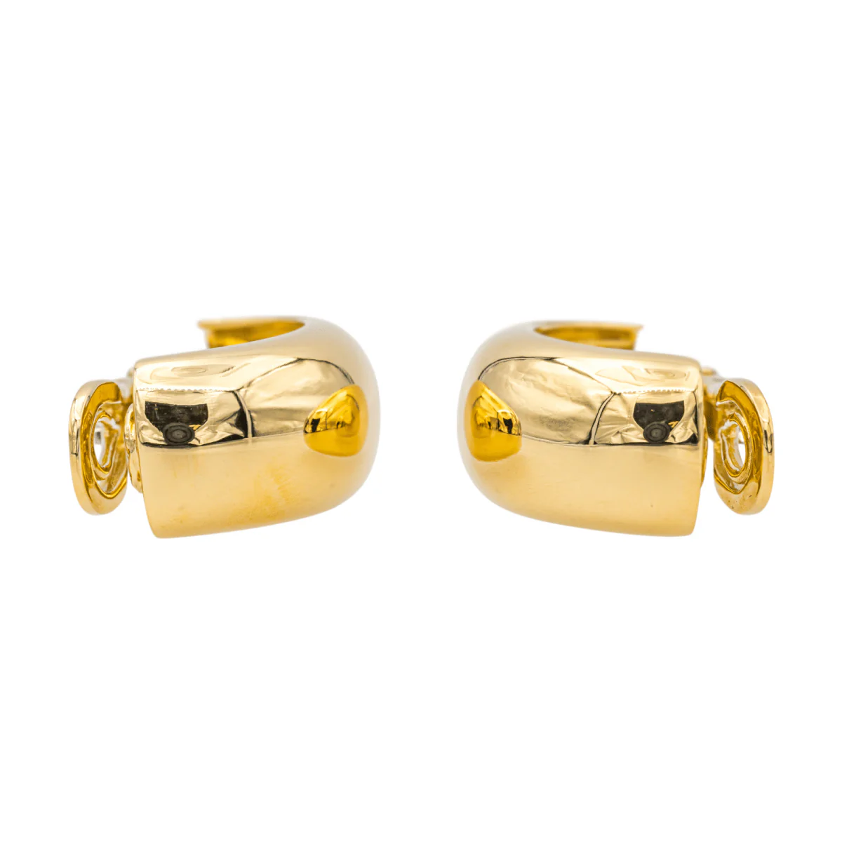 Boucles d'oreilles Créoles MAUBOUSSIN en or jaune - Image 4