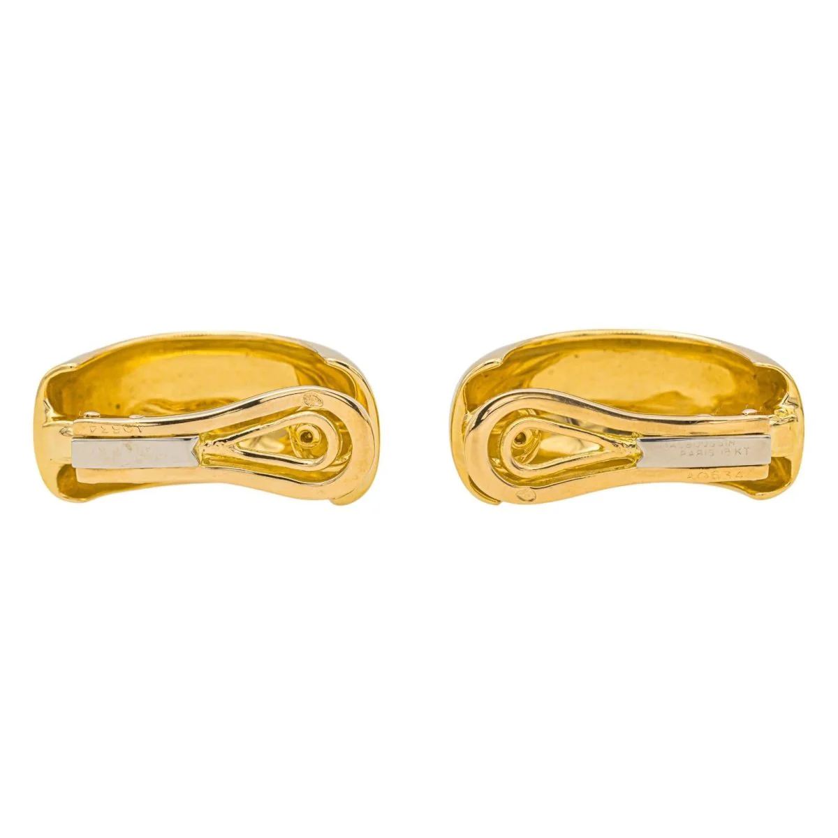 Boucles d'oreilles Créoles MAUBOUSSIN en or jaune - Image 5