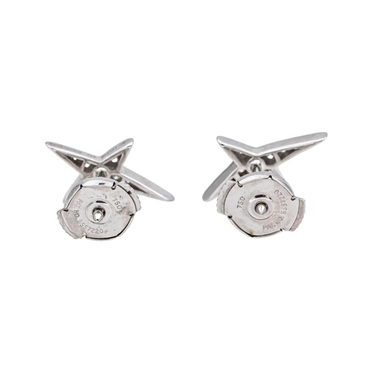 Boucles d'oreilles Puces MAUBOUSSIN "French Valentine" en or blanc et diamants - Image 6