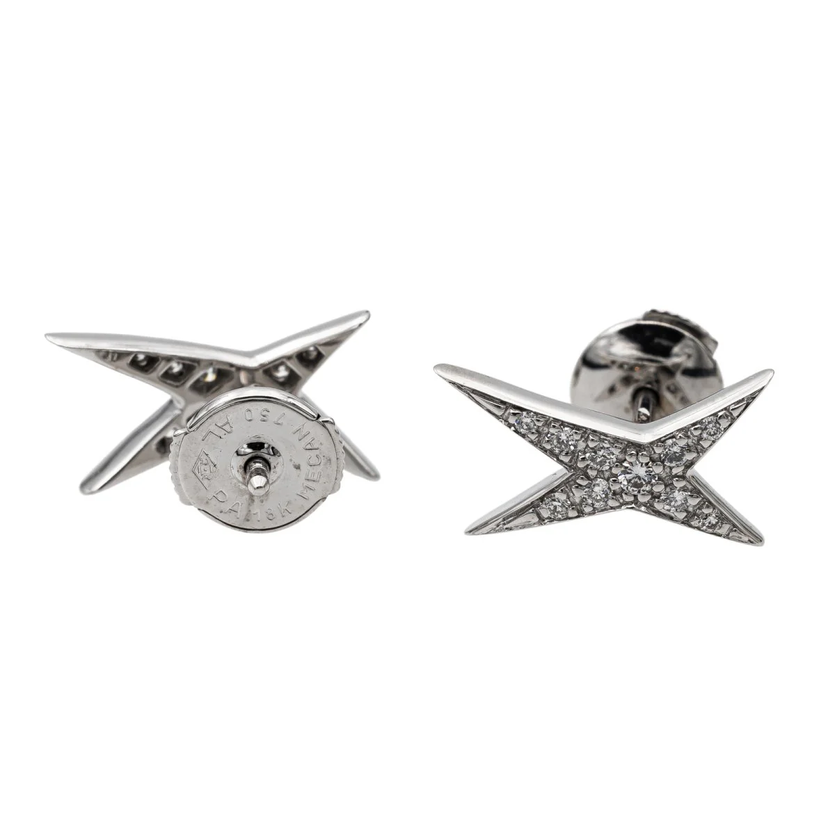 Boucles d'oreilles MAUBOUSSIN en or blanc et diamants - Image 5