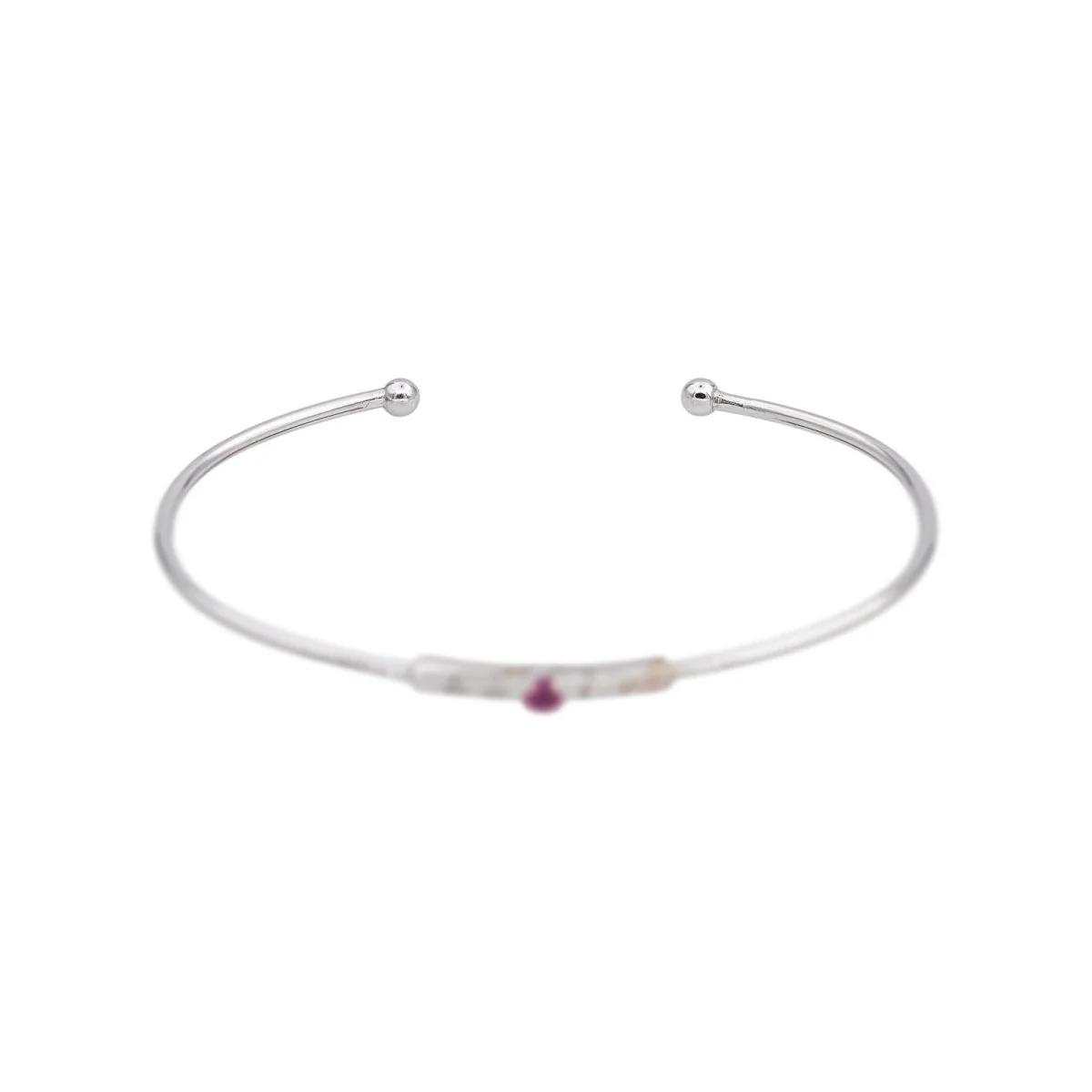 Bracelet MAUBOUSSIN "Capsule d'émotions" en or blanc et rubis - Image 3