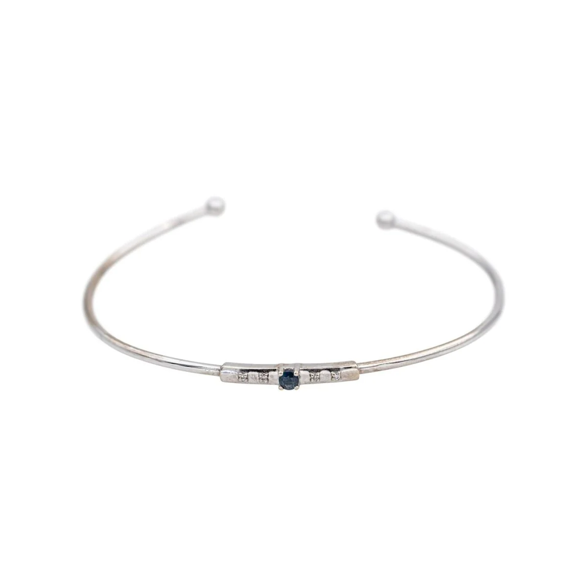 Bracelet MAUBOUSSIN "Capsule d'émotions" en or blanc et saphir