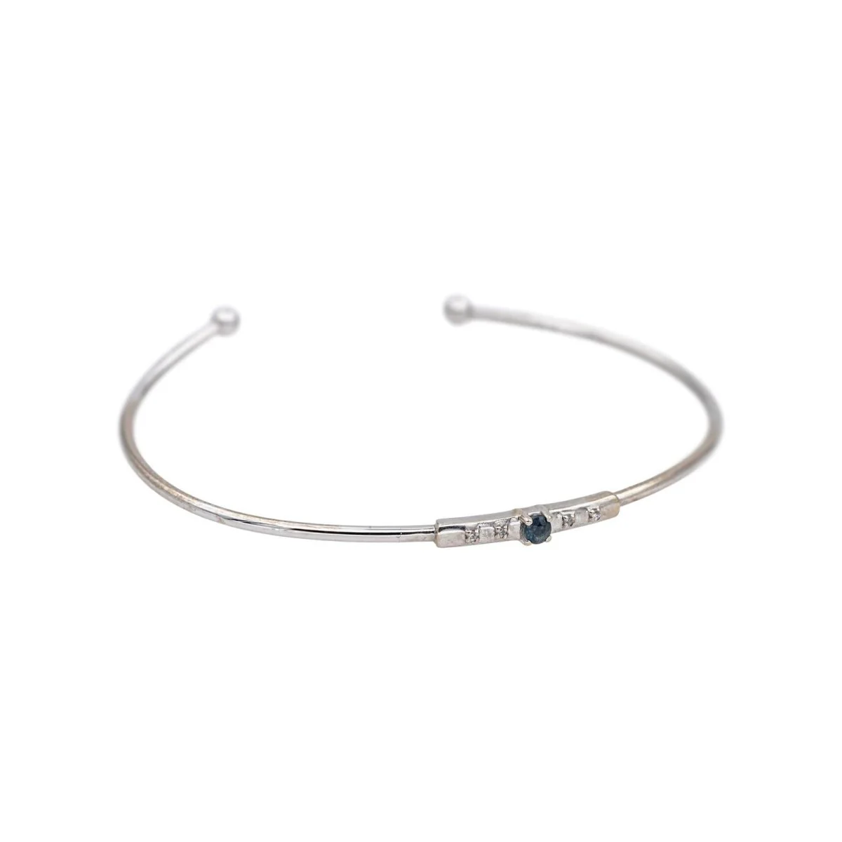 Bracelet MAUBOUSSIN "Capsule d'émotions" en or blanc et saphir - Image 8