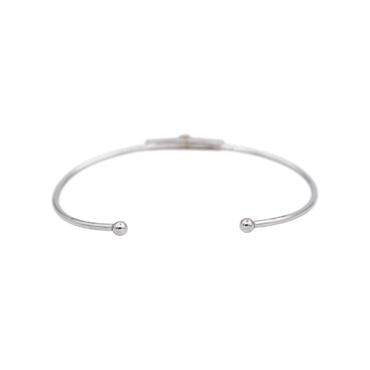 Bracelet MAUBOUSSIN "Capsule d'émotions" en or blanc et saphir jaune - Image 4