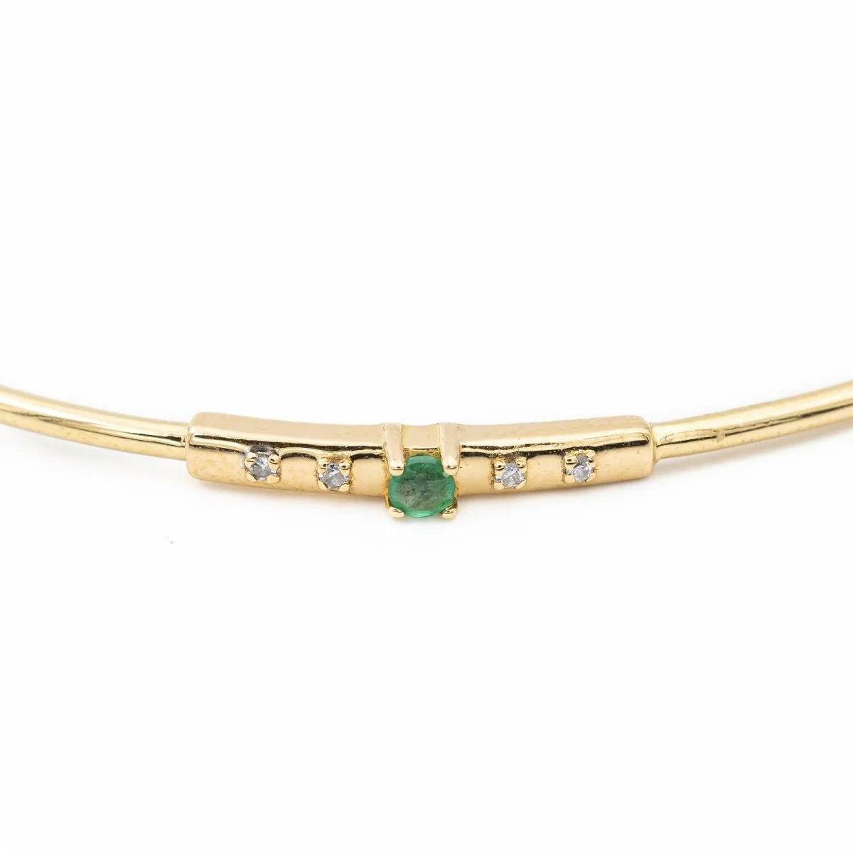 Bracelet MAUBOUSSIN Capsule d'émotions en or jaune, emeraude et diamants - Image 2
