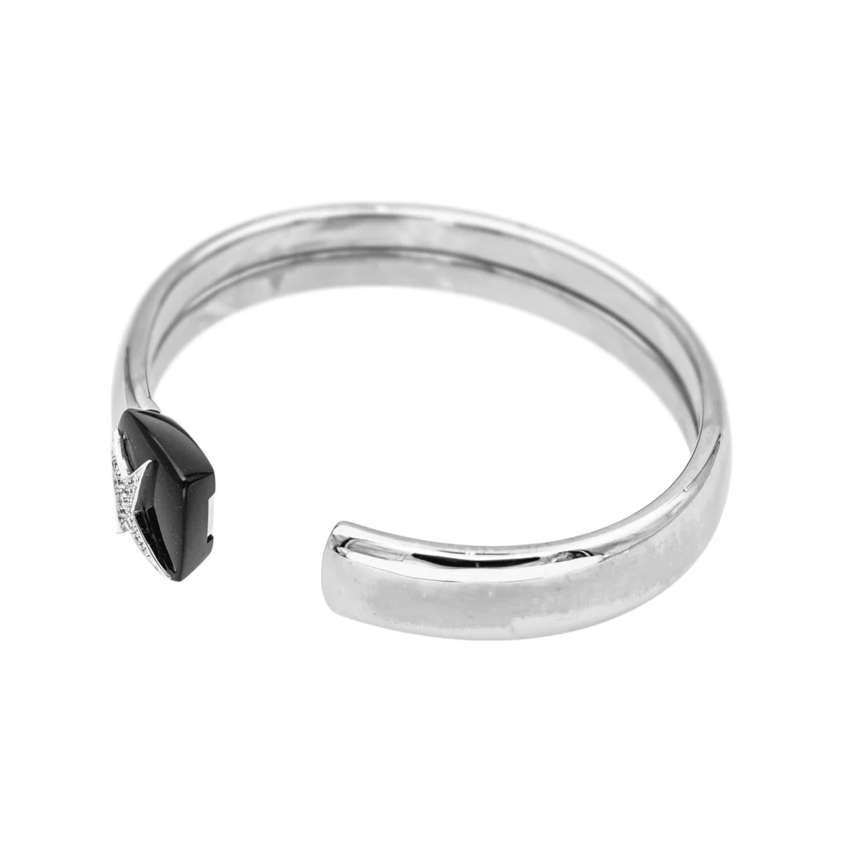 Bracelet Jonc MAUBOUSSIN "Étoile Sublime" en or blanc et diamants - Image 3