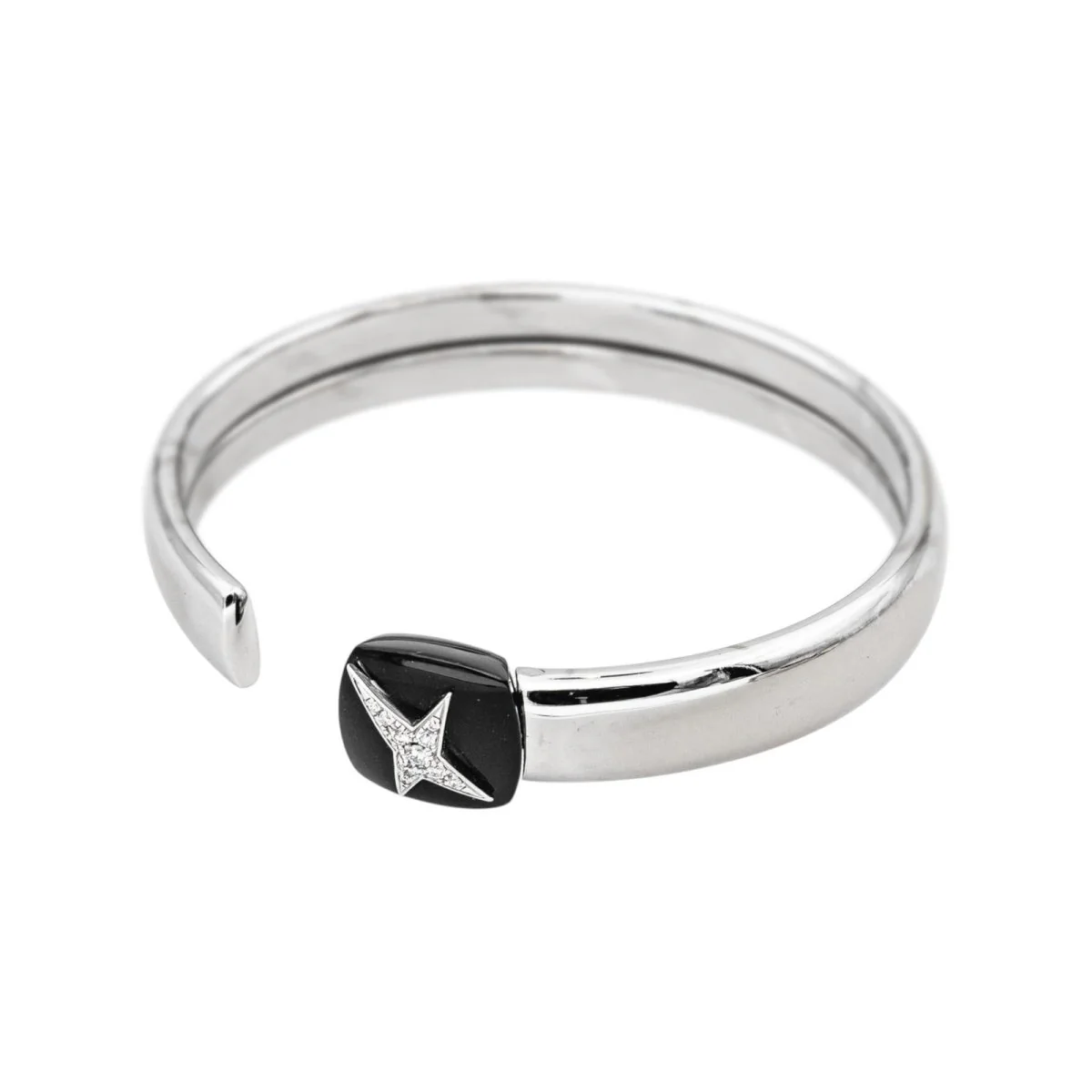Bracelet Jonc MAUBOUSSIN "Étoile Sublime" en or blanc et diamants - Image 4
