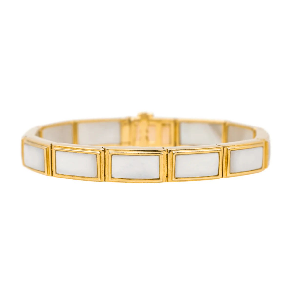 Bracelet MAUBOUSSIN "Palmier" en or jaune et nacre