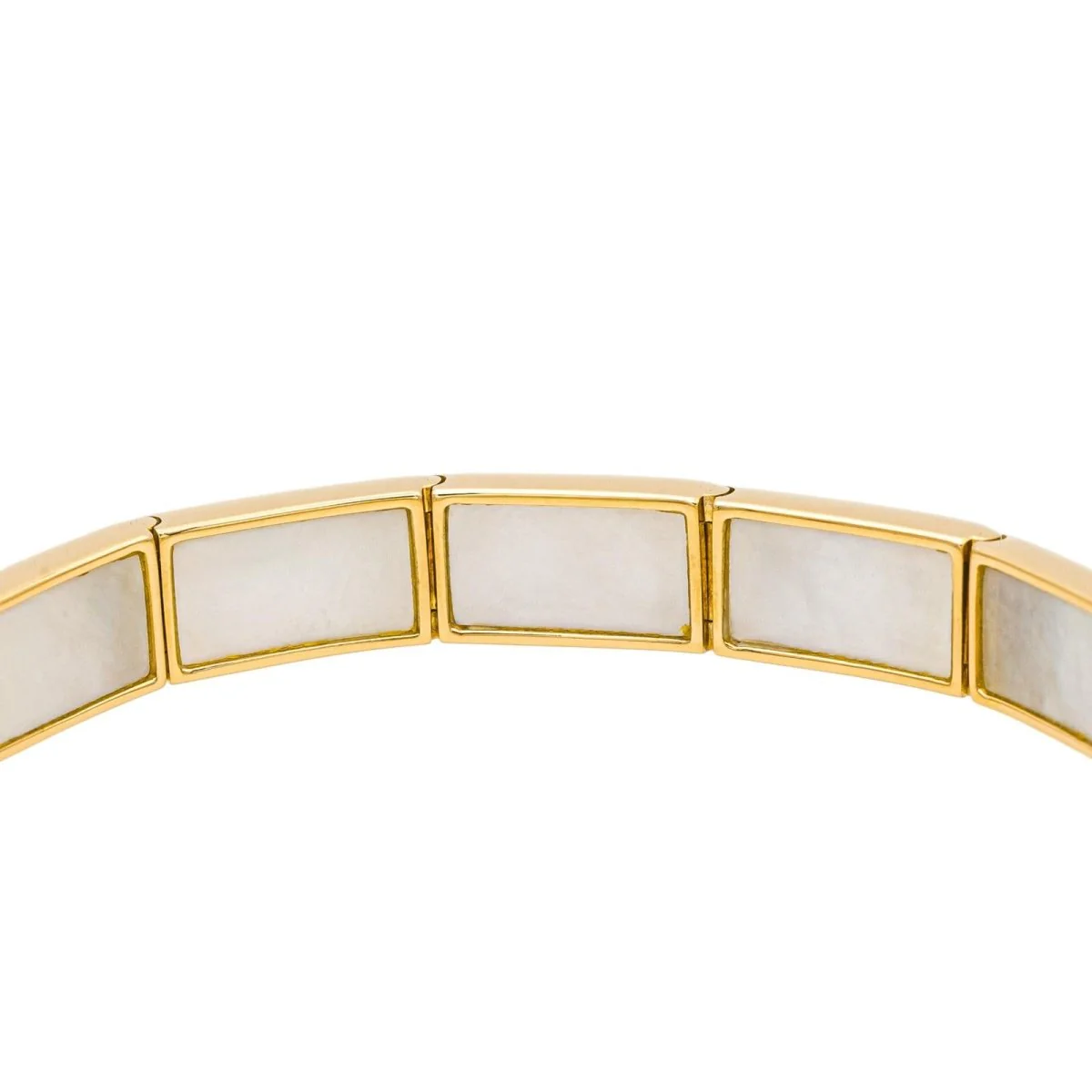 Bracelet MAUBOUSSIN "Palmier" en or jaune et nacre - Image 3