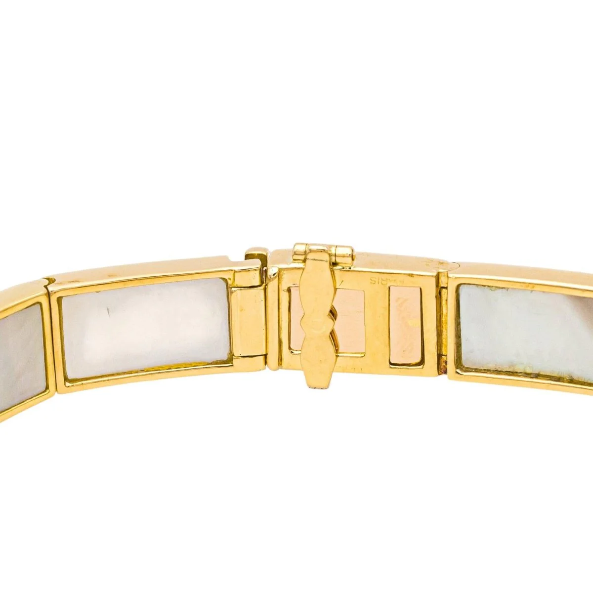 Bracelet MAUBOUSSIN "Palmier" en or jaune et nacre - Image 4