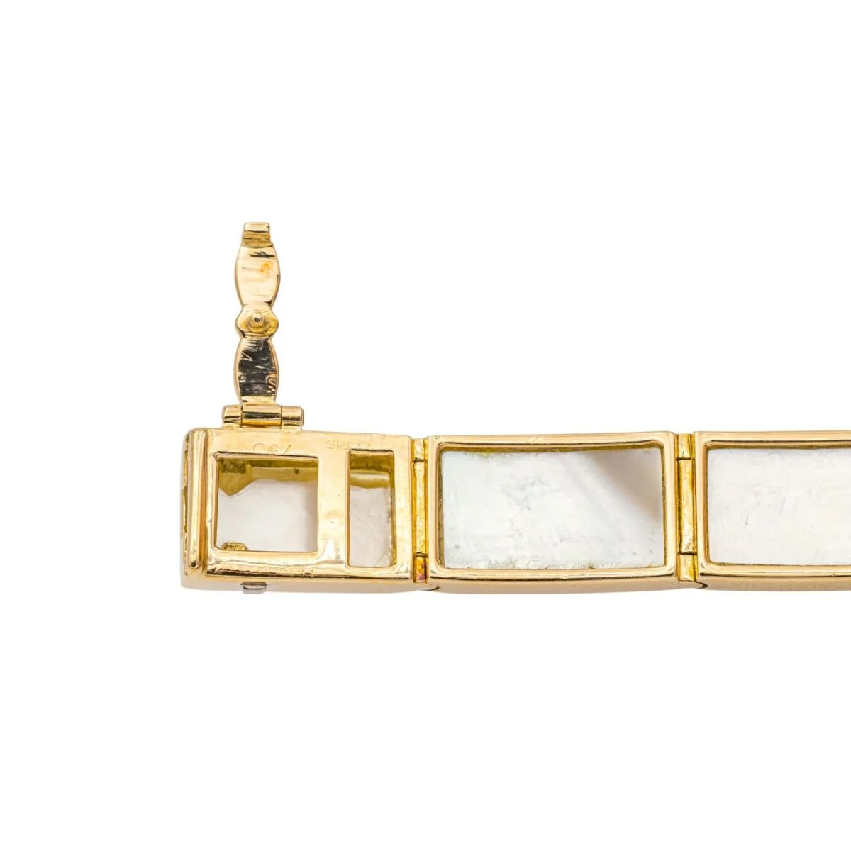 Bracelet MAUBOUSSIN "Palmier" en or jaune et nacre - Image 6