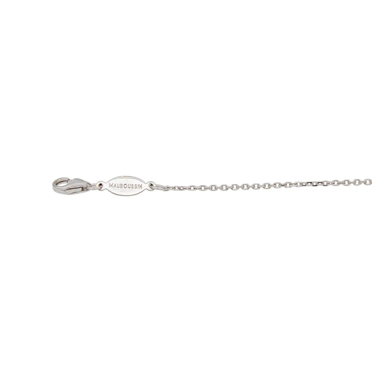 Collier MAUBOUSSIN "French Valentine" en or blanc et diamants - Image 7