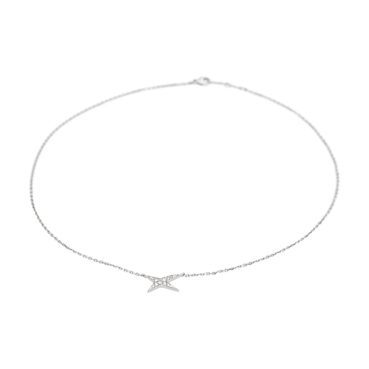 Collier Pendentif MAUBOUSSIN "French Valentine" en or blanc et diamants - Image 4