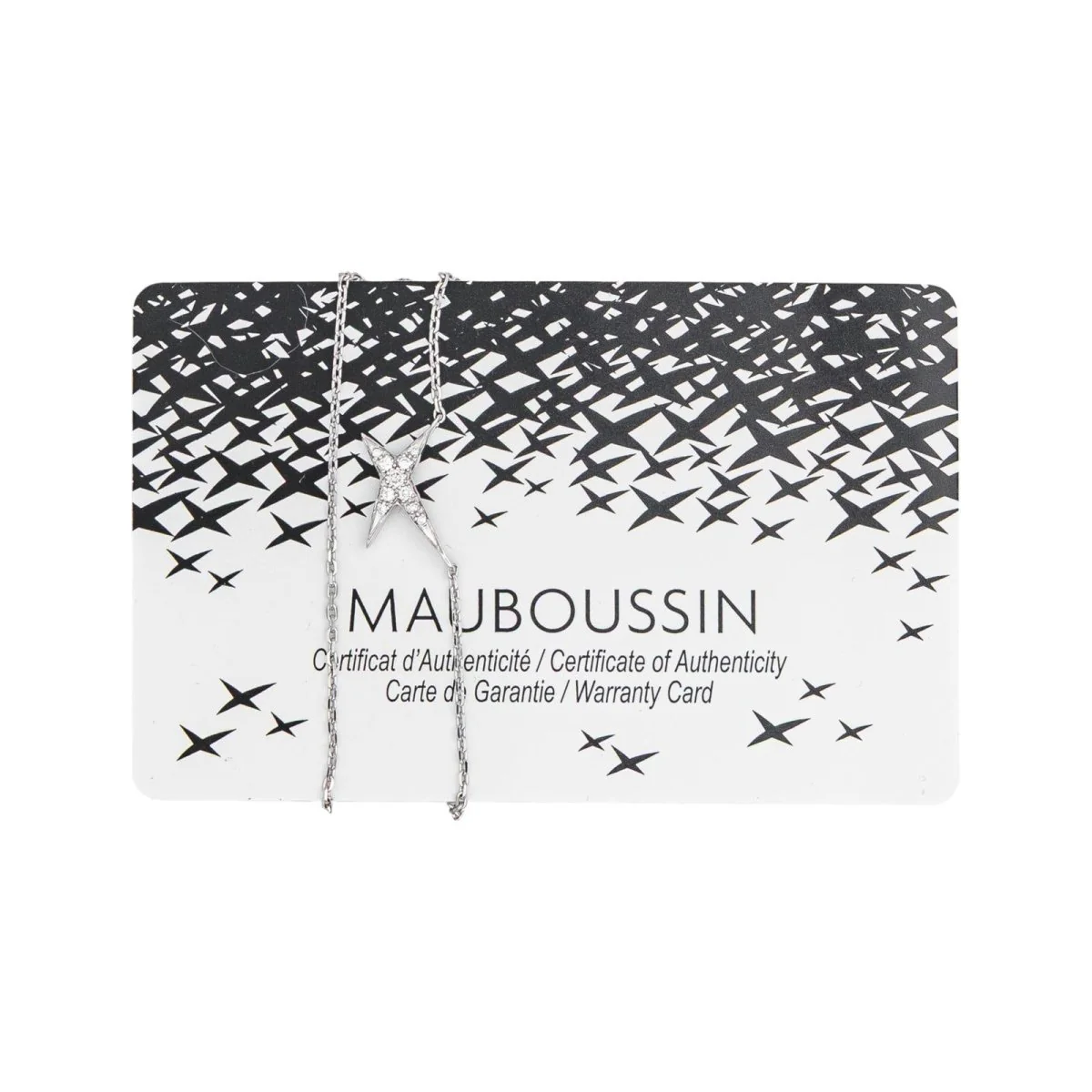 Collier Pendentif MAUBOUSSIN "French Valentine" en or blanc et diamants - Image 8