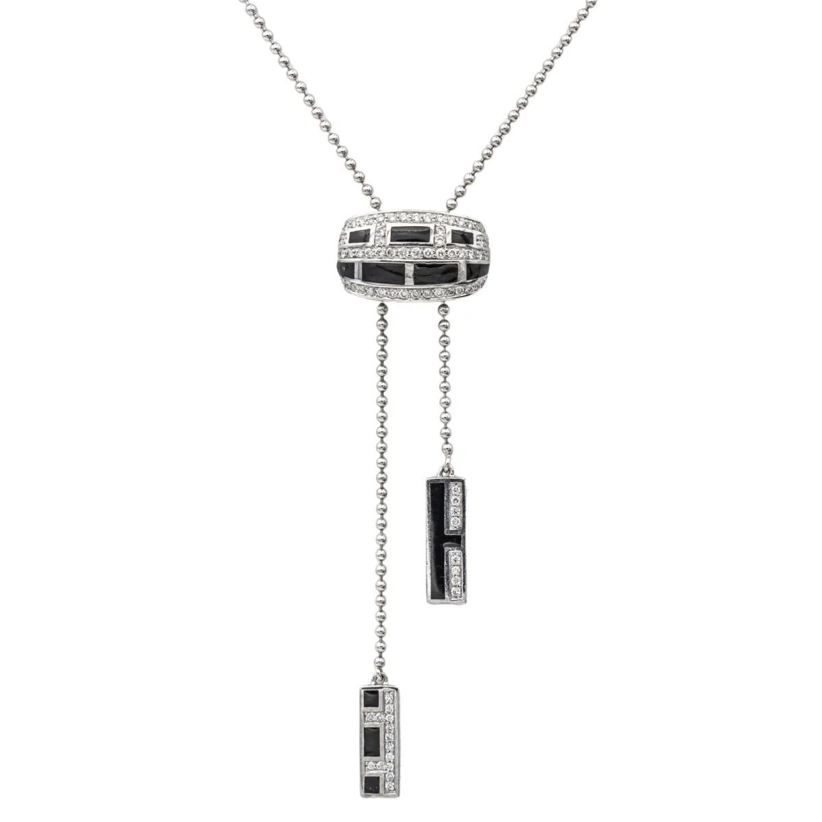 Collier MAUBOUSSIN "Le vice et la vertu" en or blanc et diamants - Image 3