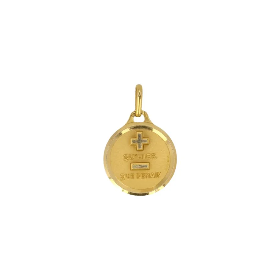Médaille amour Augis "L'originale" en or, plus qu'hier moins que demain