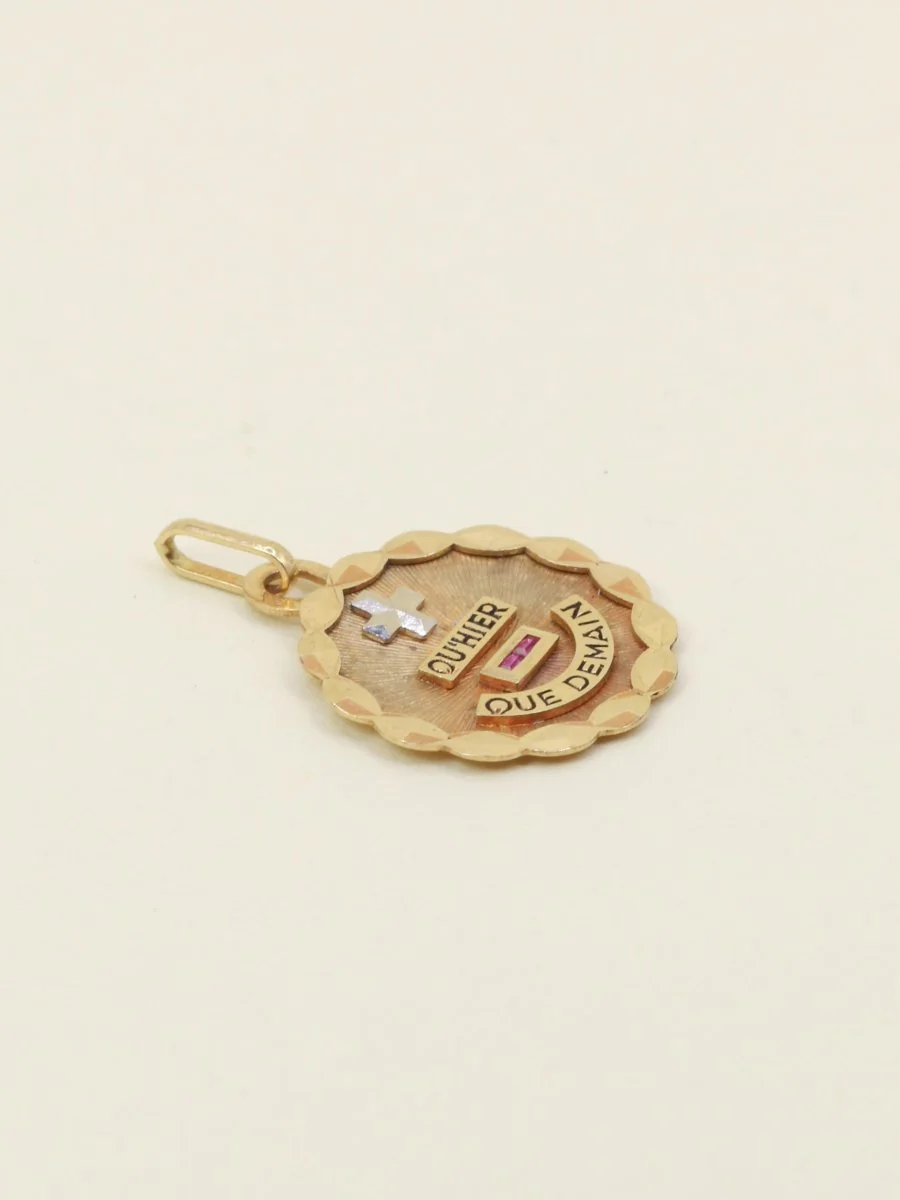 Medaille Amour Augis Plus hier Moins Demain, Ecrin d'origine, New Old Stock - Image 5