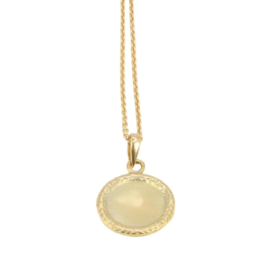 Médaille Amour Augis Plus hier Moins demain en or, diamant et rubis - Image 3