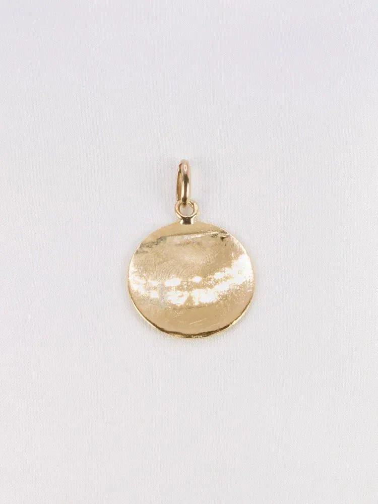 Médaille amour Augis ronde Plus qu'hier moins que demain or jaune diamant rubis - Image 4