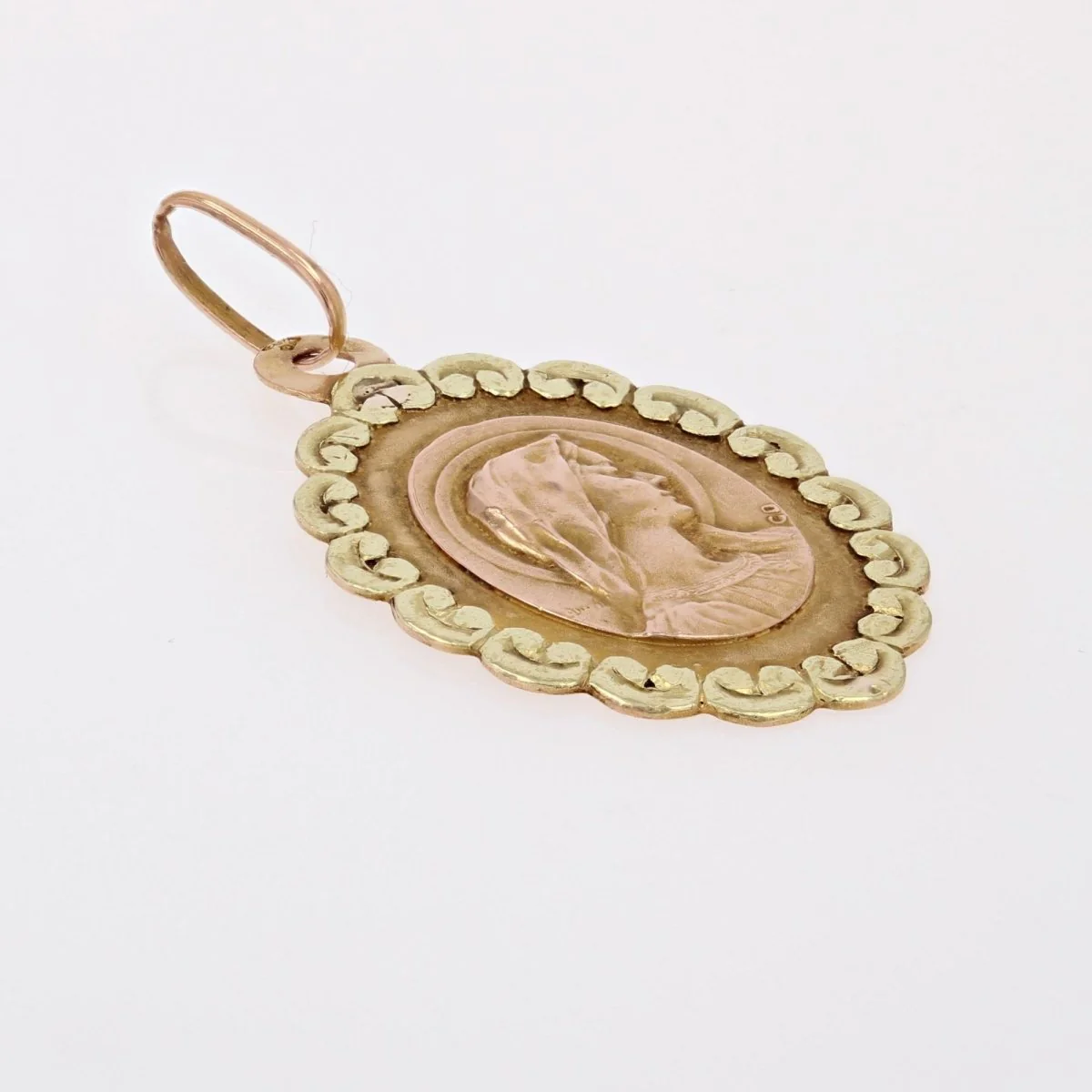 Médaille en or rose et or jaune - Image 2