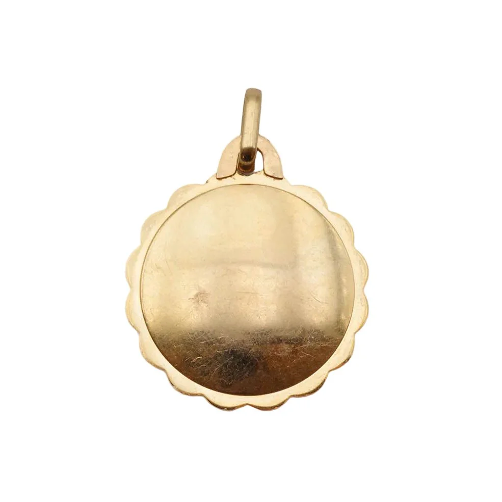 Médaille AUGIS en or jaune, or blanc et rubis - Image 6