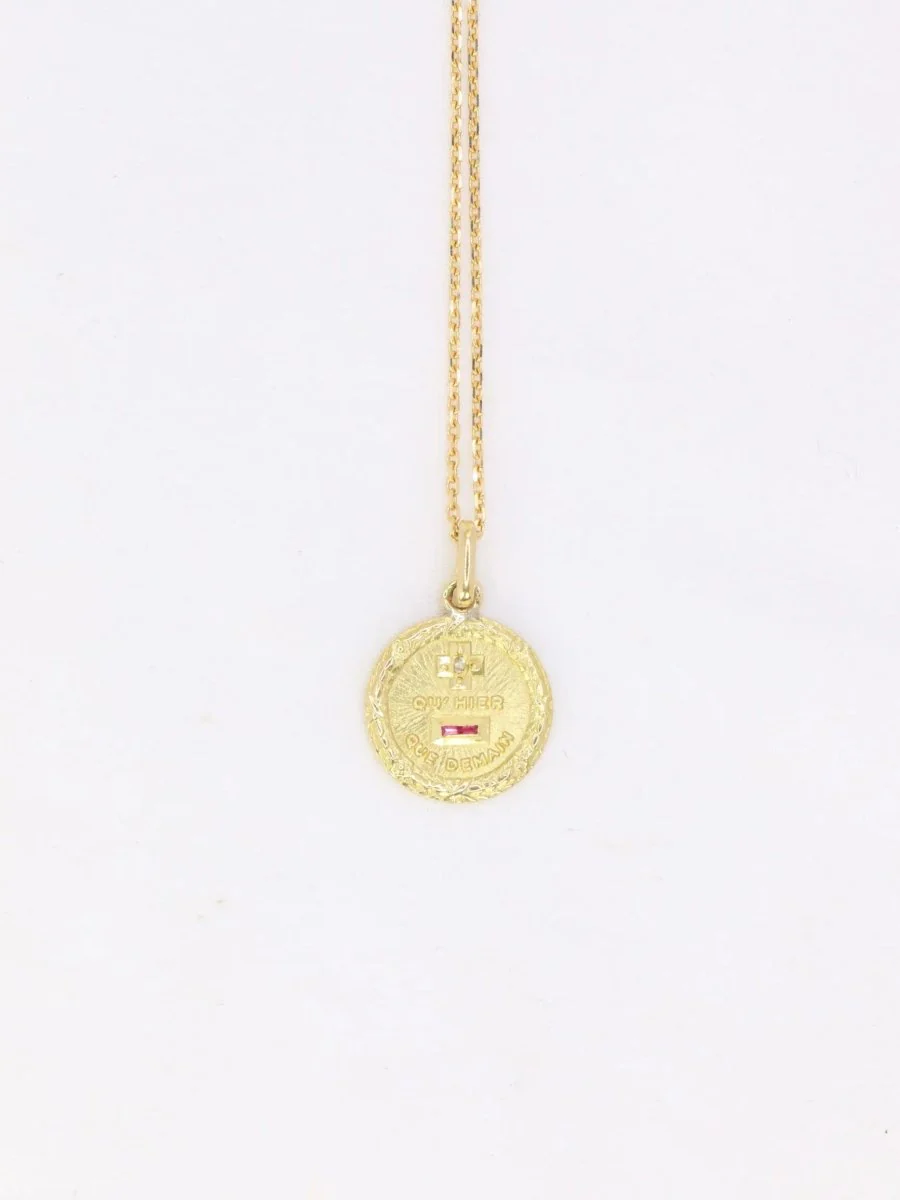 Médaille Augis en or et diamant, Plus qu’hier moins que demain, A.Augis - ca 1960