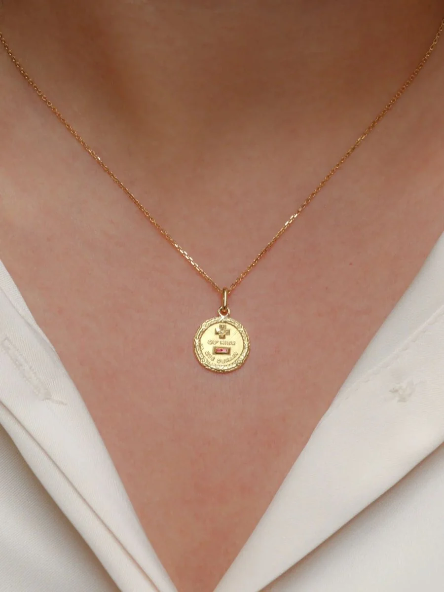 Médaille Augis en or et diamant, Plus qu’hier moins que demain, A.Augis - ca 1960 - Image 2
