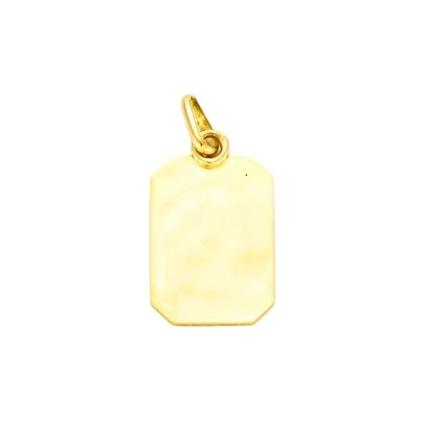 Médaille AUGIS "+ plus qu'hier - que demain" en or jaune, émail et rubis - Image 3