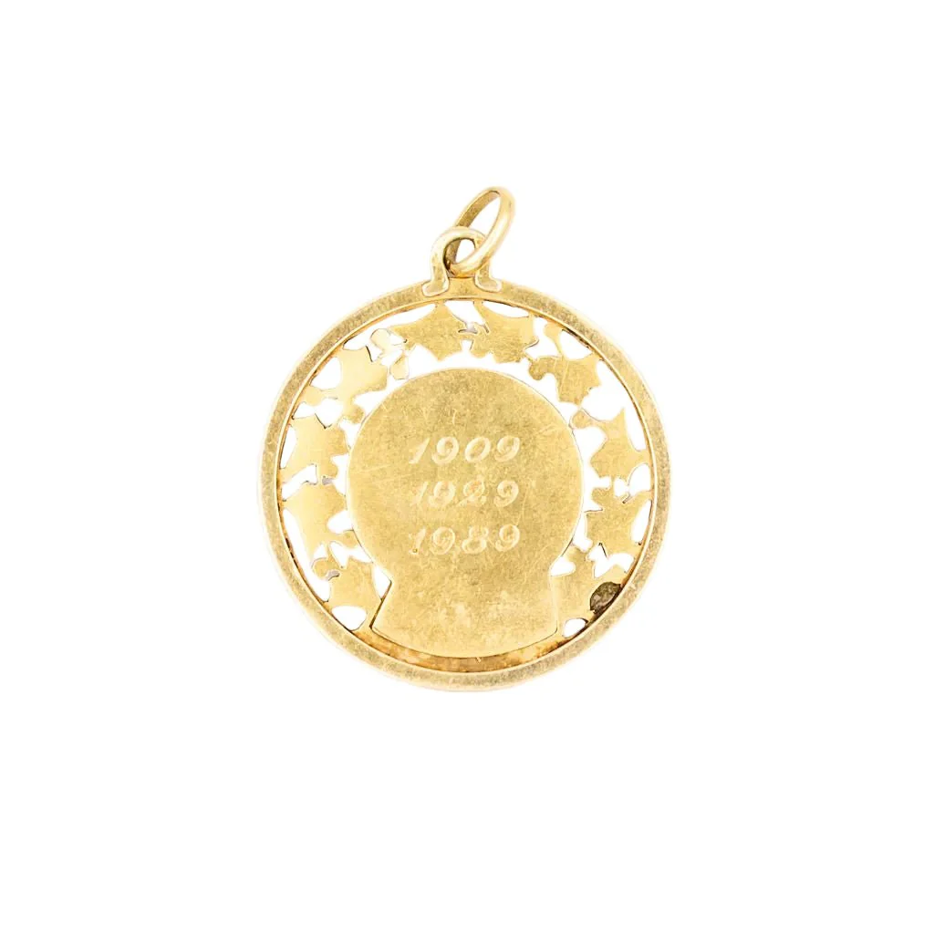 Médaille en or jaune signée Emile Dropsy - Image 3