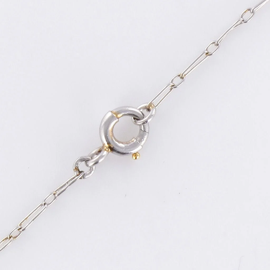 Collier Pendentif en platine, nacre et perles - Image 6
