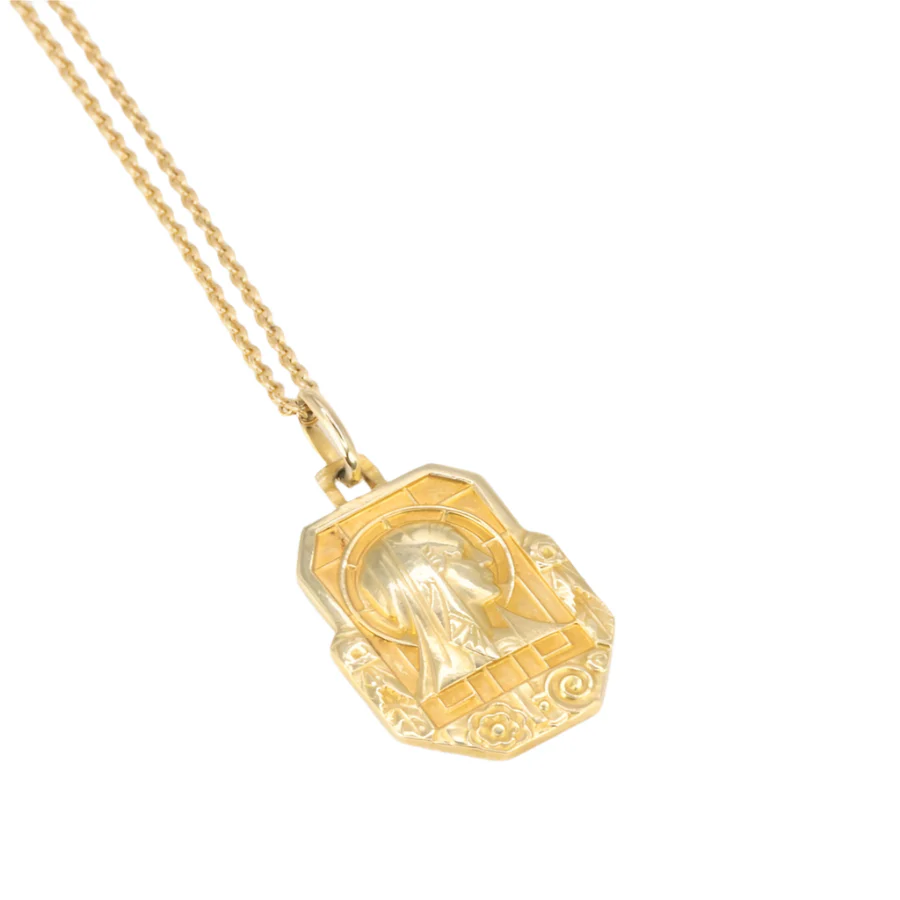 Médaille J.HOLY "Vierge" en or jaune - Image 4