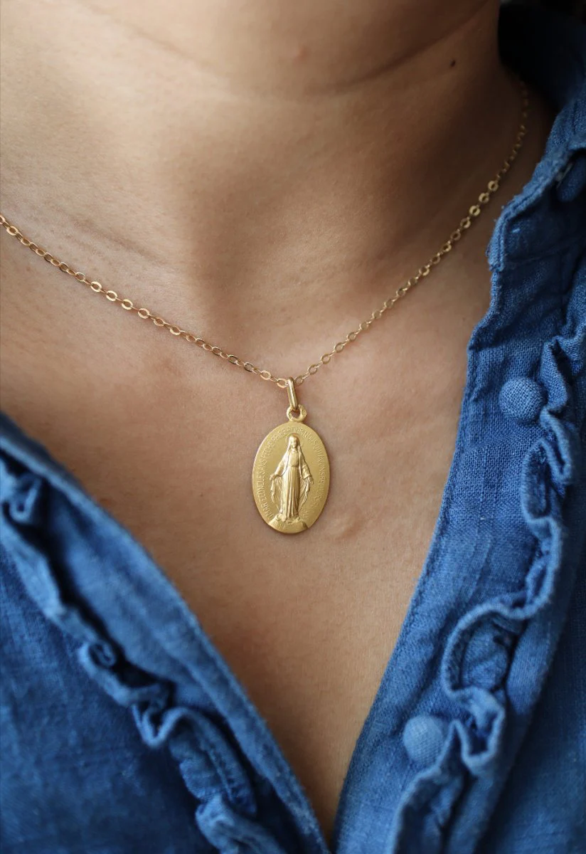 Pendentif Médaille Miraculeuse en or jaune - Image 2