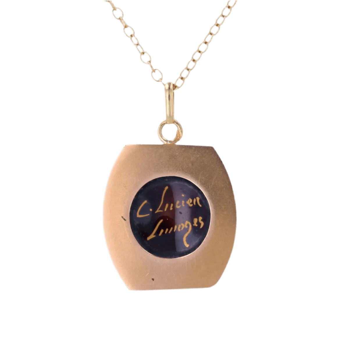 Médaille en or jaune et émail - Image 4