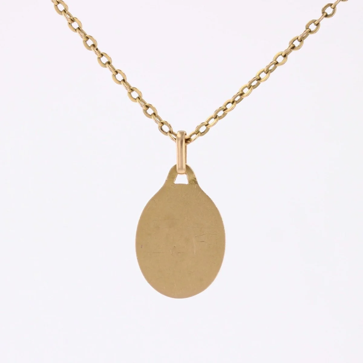 Médaille or jaune Ange en prière - Image 7