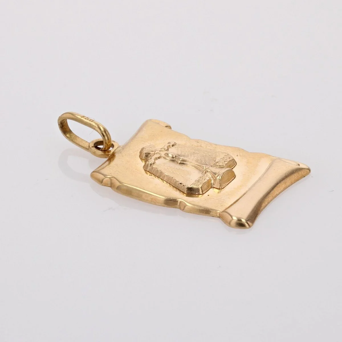 Médaille or jaune signe Balance - Image 3