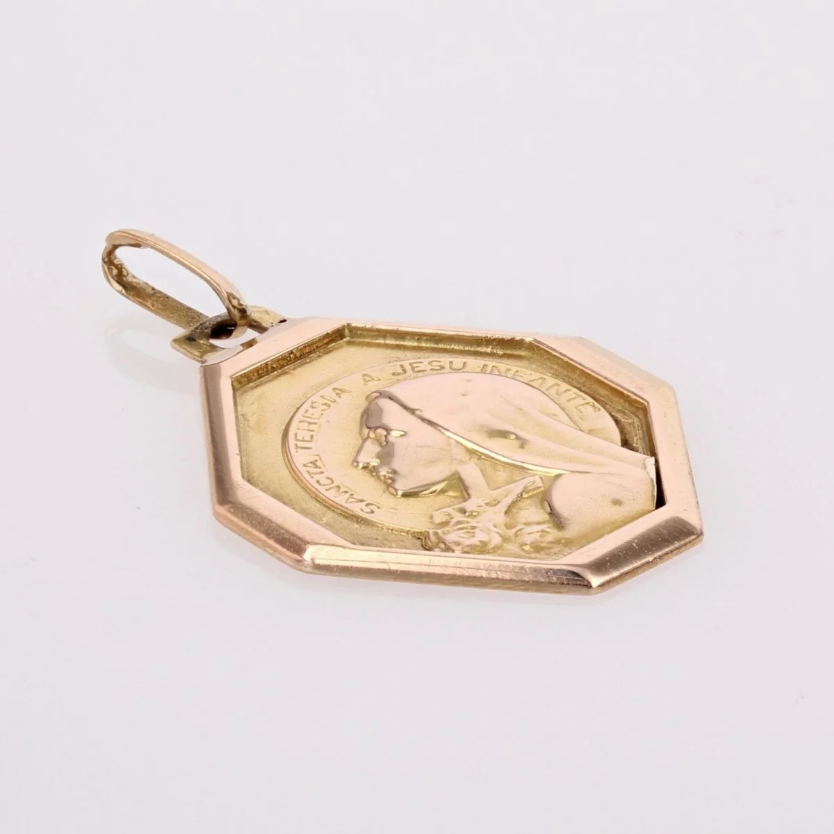 Médaille or rose Sainte Thérèse - Image 3