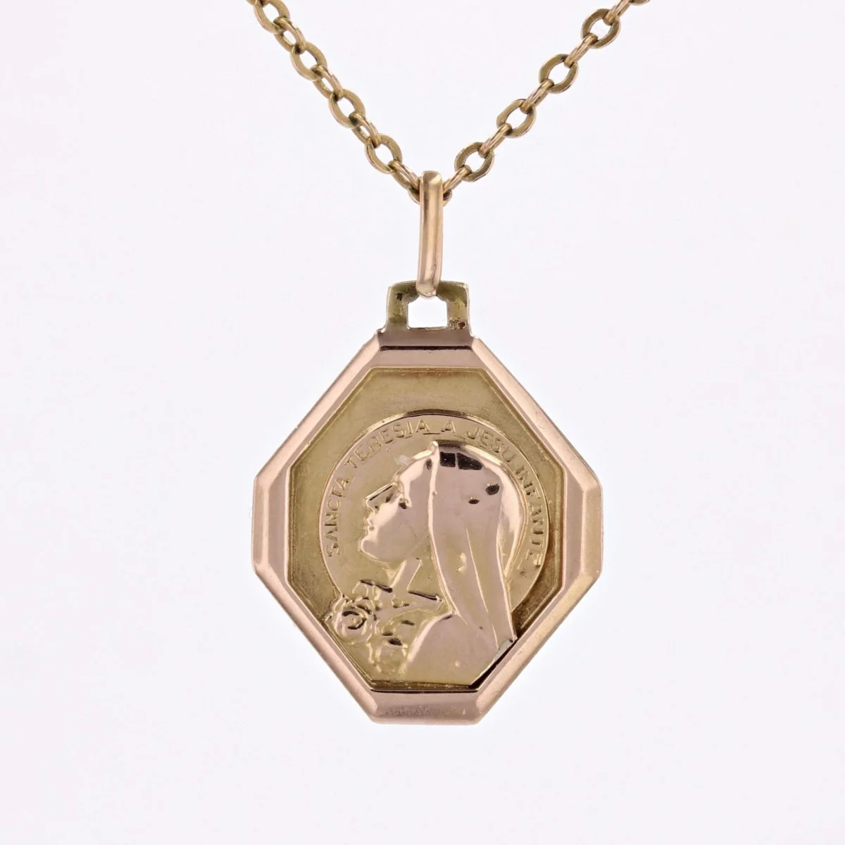 Médaille or rose Sainte Thérèse - Image 7