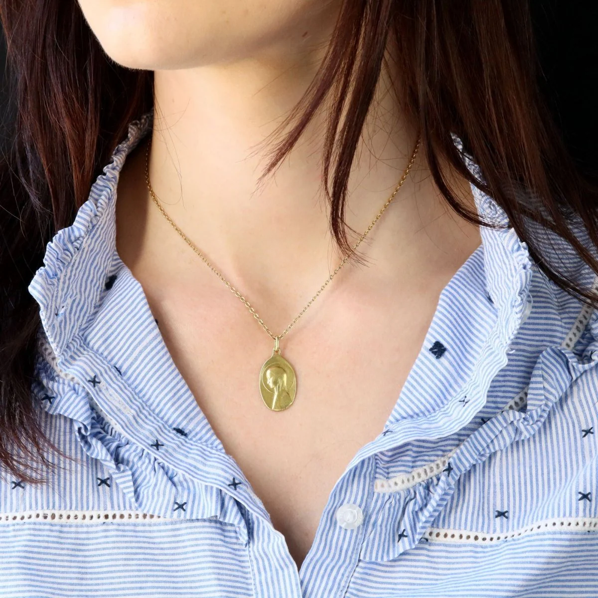 Pendentif REZE en or jaune - Image 2