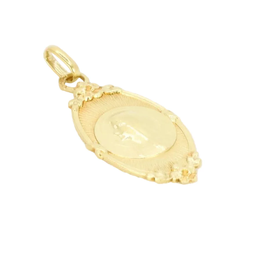 Médaille religieuse Art nouveau or jaune - Image 4