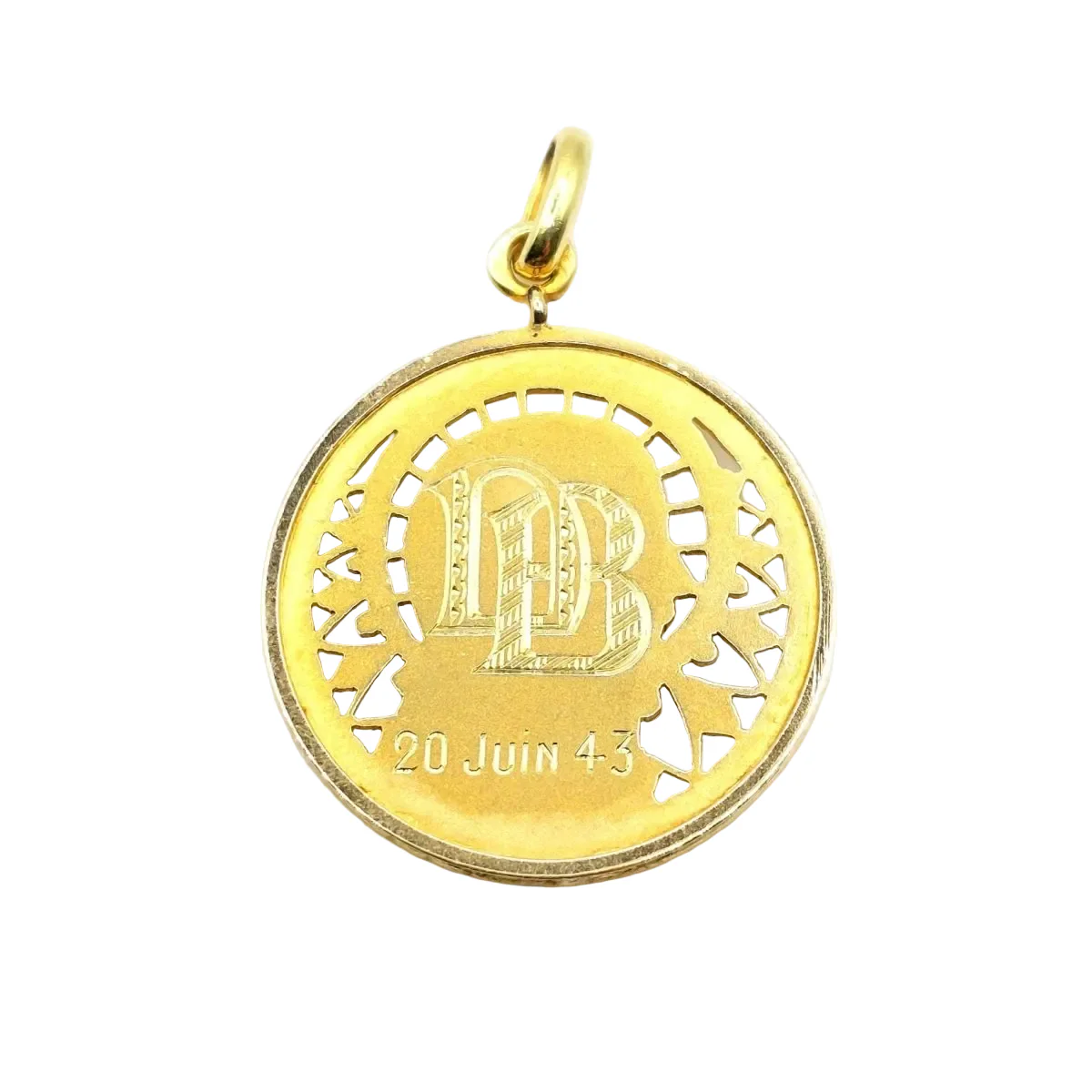 Médaille A.SELLIER en or jaune - Image 3