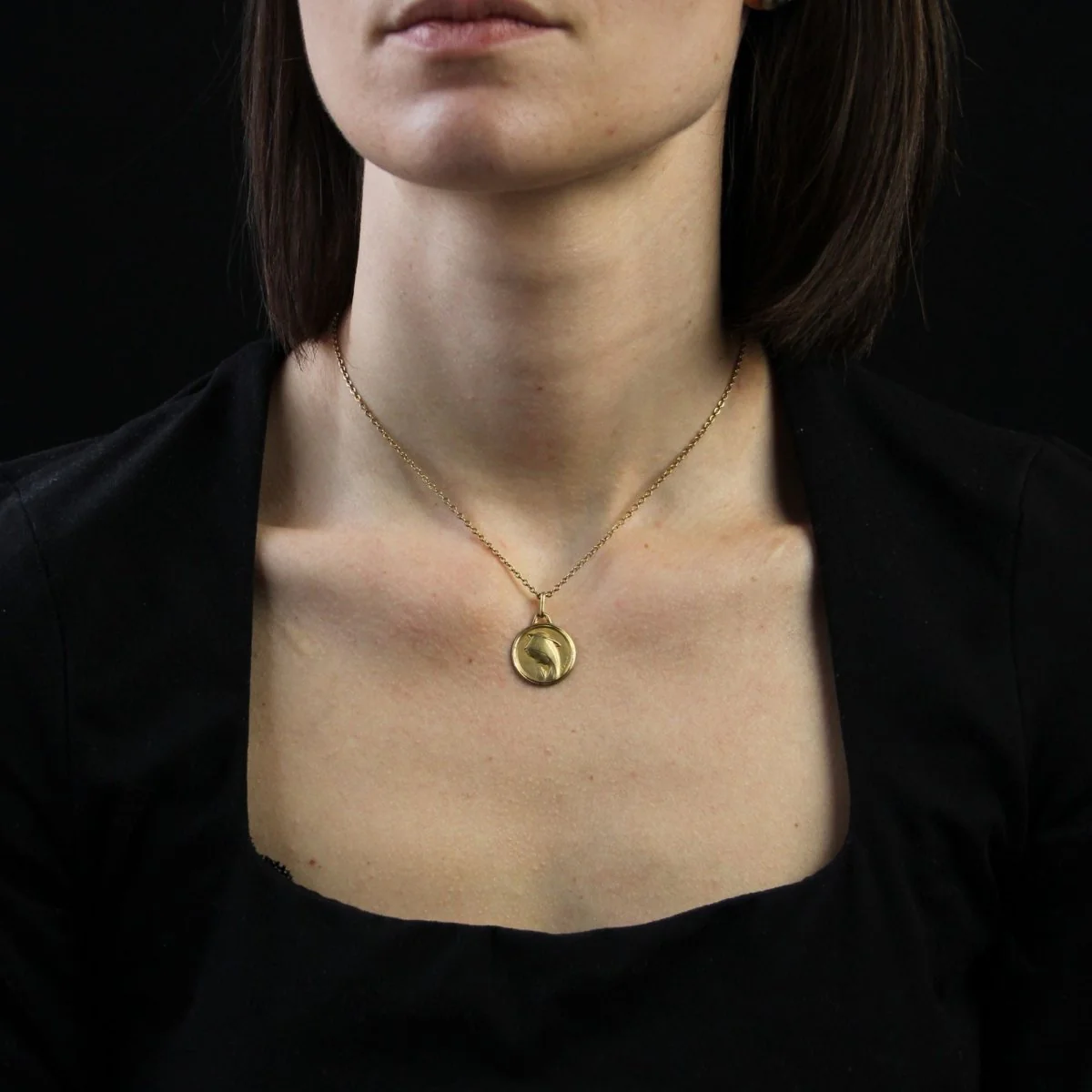 Médaille AUGIS en or jaune - Image 2
