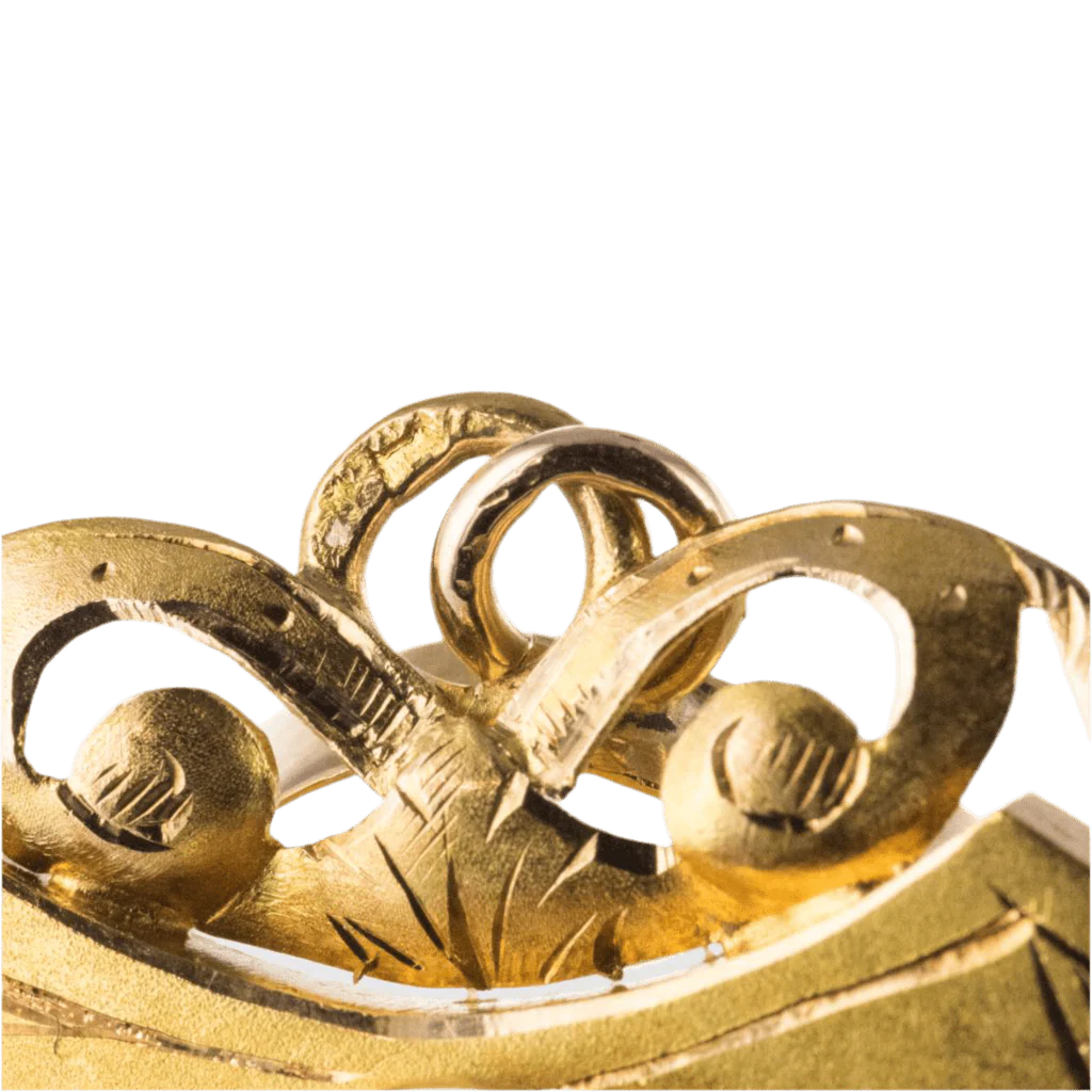 Pendentif en or jaune et émeraude - Image 6
