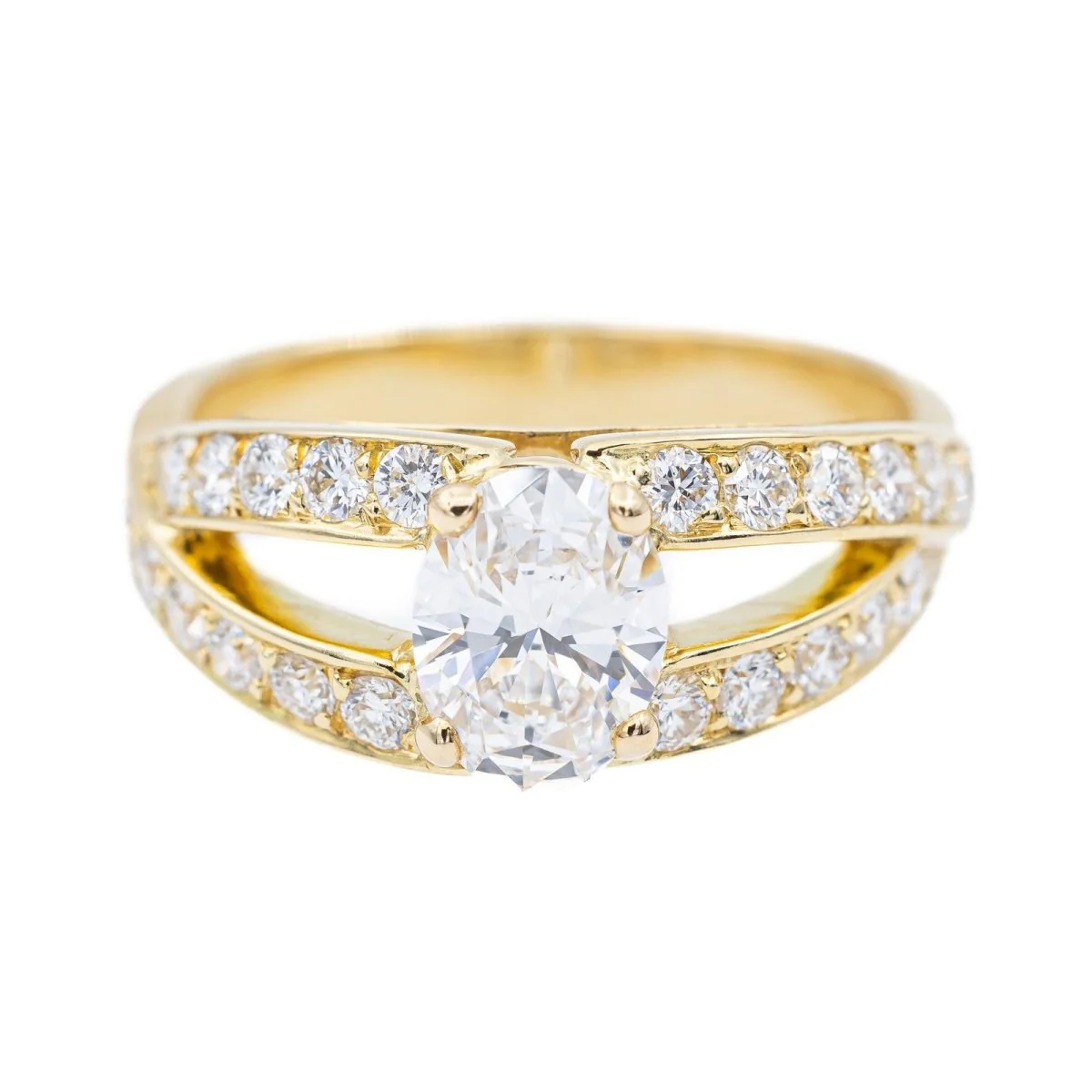 Bague MELLERIO en or jaune et diamant