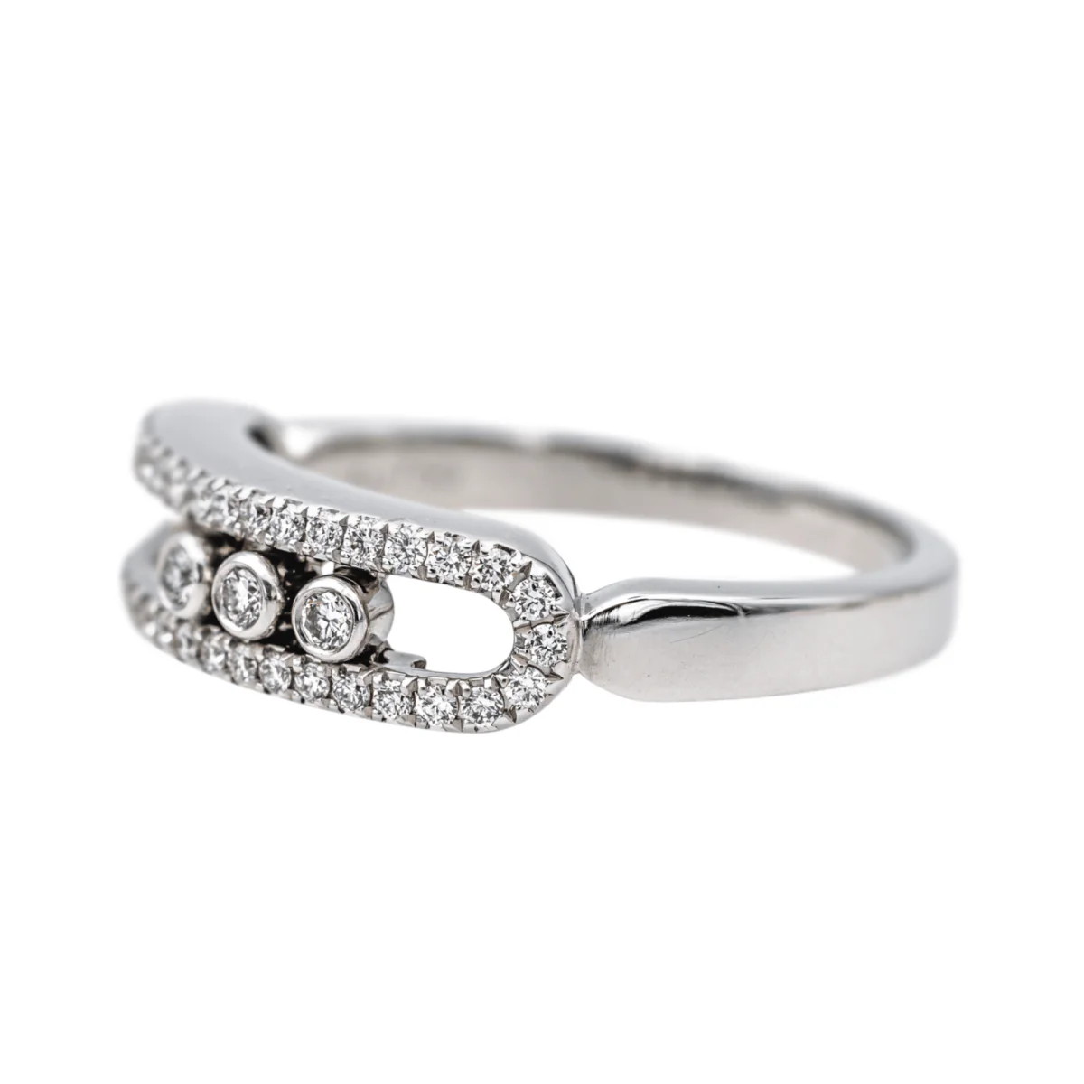 Bague Jarretière MESSIKA "Baby Move" en or blanc et diamants - Image 4
