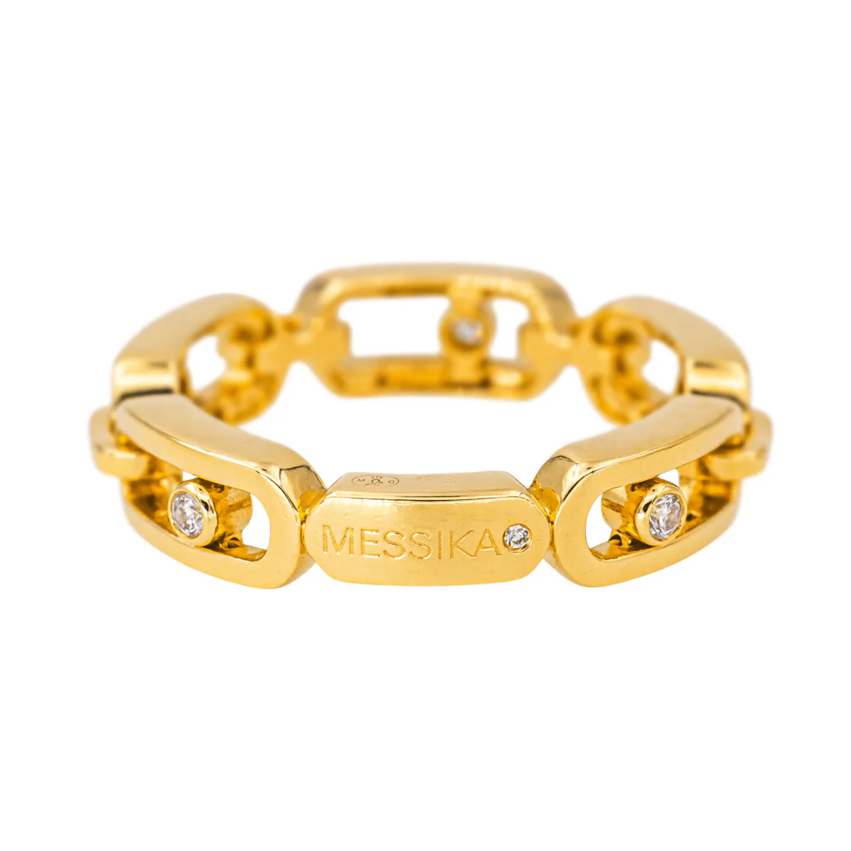 Bague MESSIKA "Move Link Muti" en or jaune et diamants - Image 7