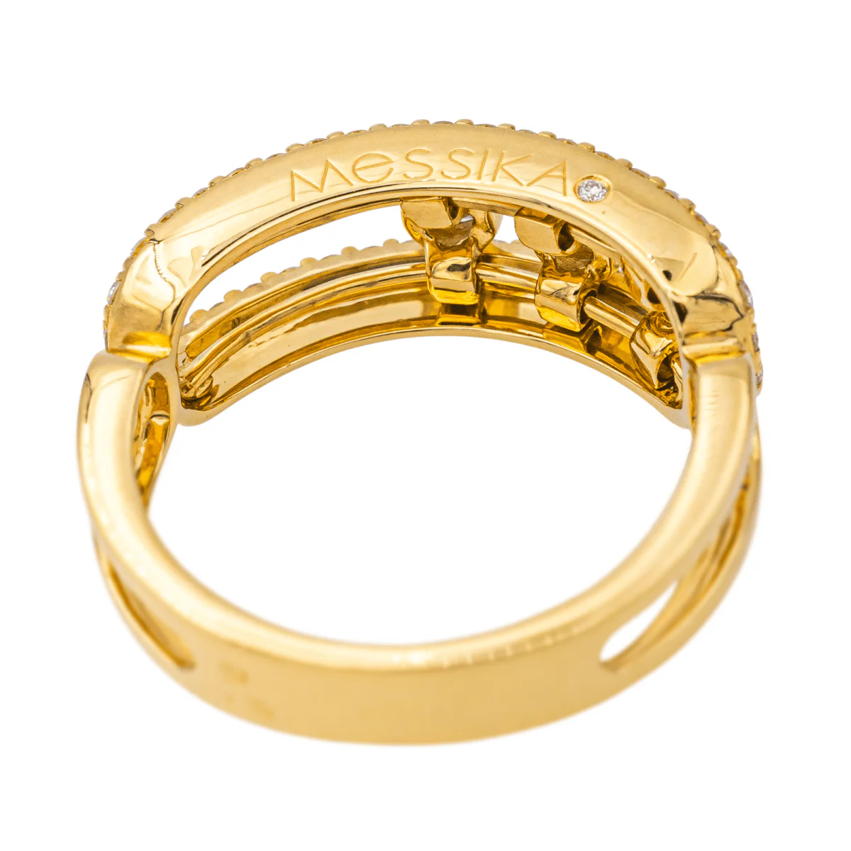 Bague Jarretière MESSIKA "Move" en or jaune et diamants - Image 5